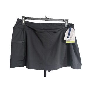 Beach House swim skirt suit shorts BLACK stretch 18W plus skort BRAND NEW $69 A9